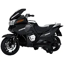 Moto Elétrica Infantil a Bateria 12V com Sons e Luzes, Idade Rec 3 a 6 Anos, TOBBI, Preta