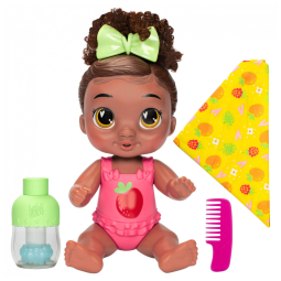 Boneca Snuggle Berry Boo com Shampoo para Cabelos e Tamanho 27 cm para Crianças Acima de 3 Anos, Baby Alive, Cabelo Preto