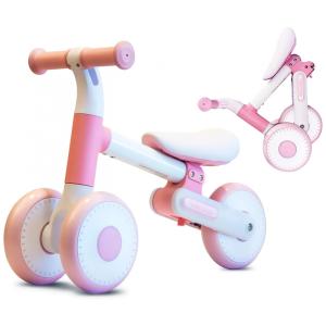 Bicicleta sem Pedal para Crianças de 12 a 36 Meses, Weychan, Rosa