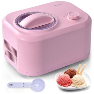 Máquina de Sorvete Automática 1.1L, 110v, COSTWAY 24899US PI CYPE, Rosa