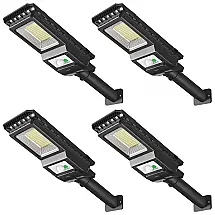 ENGREPO Lâmpada LED Solar Externa 1000 Lúmens à Prova dÁgua, 4 Unidades