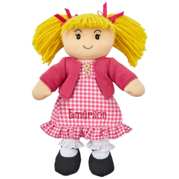 Boneca de Pano Personalizada MiniMe para Meninas com Cabelo Loiro - Faça Lembranças Inesquecíveis,Let's Make Memories