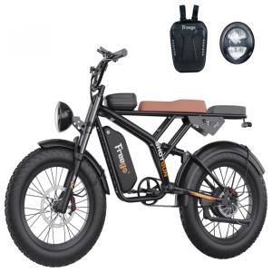 F12 Patinete Elétrico Scooter 40 kmh, para até 120 kg e Maiores de 13 Anos, FREEGO, Preto