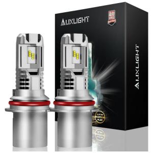 Kit Xenon Lâmpadas LED Branca 12000 Lumens 6500K, 9004, HB1, 2 Peças, AUXLIGHT, Prateado