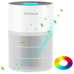 Himox H06 Purificador de Ar Automático com Filtro HEPA H13, Área de 33 m2, c, Controle Por APP, 110V, Branco