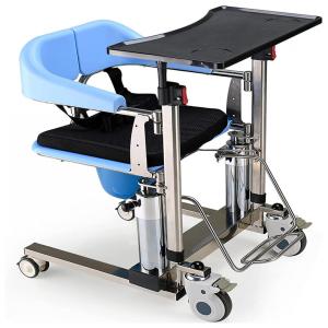 Cadeira de Banho Móvel UJQNBM para Idosos e Adultos, até 200 Quilos, Azul