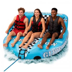 Boia Rebocável Inflável Para 3 Pessoas, Resistente, SERENELIFE SLTOWBL30, Azul