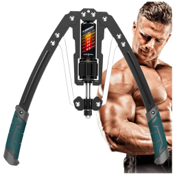 Aparelho de Musculação para Braço com Potência Hidráulica Ajustável de 9 a 200 kg, EAST MOUNT, Preto