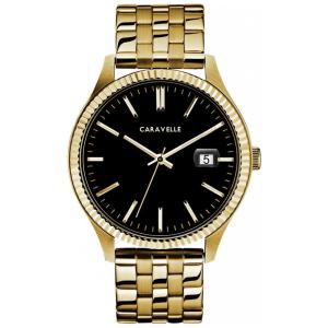 Relógio Masculino Analógico Quartzo de Aço Inoxidável, CARAVELLE 44B121, Dourado