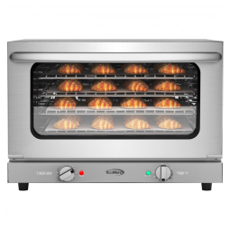 Forno de Convecção Comercial KoolMore para Bancada com 4 Prateleiras e 1600W de Potência em Aço Inoxidável