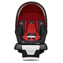 Assento Infantil Cadeira Automotiva Evenflo com Base até 15 kg, Vermelha