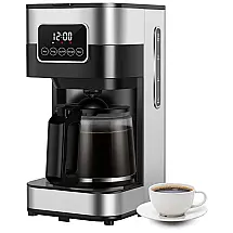 Cafeteira Programável até 10 Xícaras VBG com Controle Digital, 110V Prata