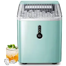 Máquina de Gelo Portátil ZAFRO 11 kg/24h, 110V, Compacta e Eficiente, Cor Verde