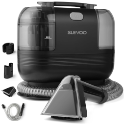 Extratora e Higiniezadora de Carpetes e Estofados com Sucção Forte de 12Kpa, Slevoo AUC103, Preto