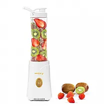 Liquidificador Pessoal Holstein Housewares Branco e Dourado 591ml Copo Tritan sem BPA 250W 120V, Modelo HH-0914902WG