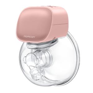 Bomba Tira Leite Única Portátil com, 2 Modos e 5 Níveis de Sucção, MOMCOZY S9 11, Rosa