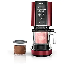 Ninja NC301 CREAMi Máquina de Sorvete Automática 473 mL de Capacidade com Painel de Controle e 7 Configurações, 110V, Vermelha