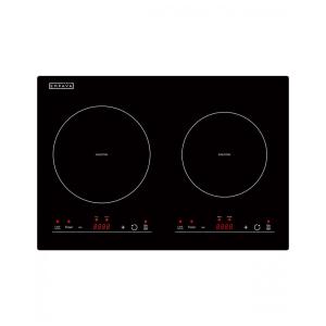 Cooktop Elétrico de Indução para Embutir 12" 30CM com 2 Queimadores, 110V 1800W, Empava IDC12B2, Preto