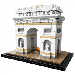 Kit de Construção Arquitetura Arco do Triunfo com 386 Peças para 12 Anos ou mais, LEGO 6174069, Branco