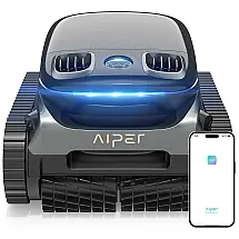 Robô Aspirador de Piscina,Sem Fio AIPER Scuba S1 Pro, Limpeza Horizontal da Linha d'Água, Navegação Inteligente, Bateria de 180 min.