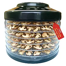 Desidratador de Alimentos Lszy Preto 6 Bandejas Timer 24H 600W 120V