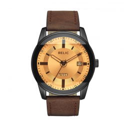 Relógio Masculino Analógico ZR11861 Quartzo de Couro, RELIC BY FOSSIL ZR12229, Marrom