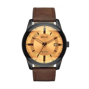 Relógio Masculino Analógico ZR11861 Quartzo de Couro, RELIC BY FOSSIL ZR12229, Marrom