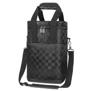 Bolsa Térmica Para Transporte de Vinhos OPUX até 4 Garrafas, Preto Quadrado