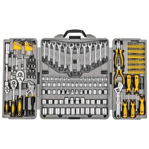 Kit Mala de Ferramenta 205 Peças, WILNERKOT, Cinza