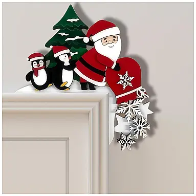 Placa Decorativa Natal Sanmtang Pinguim
