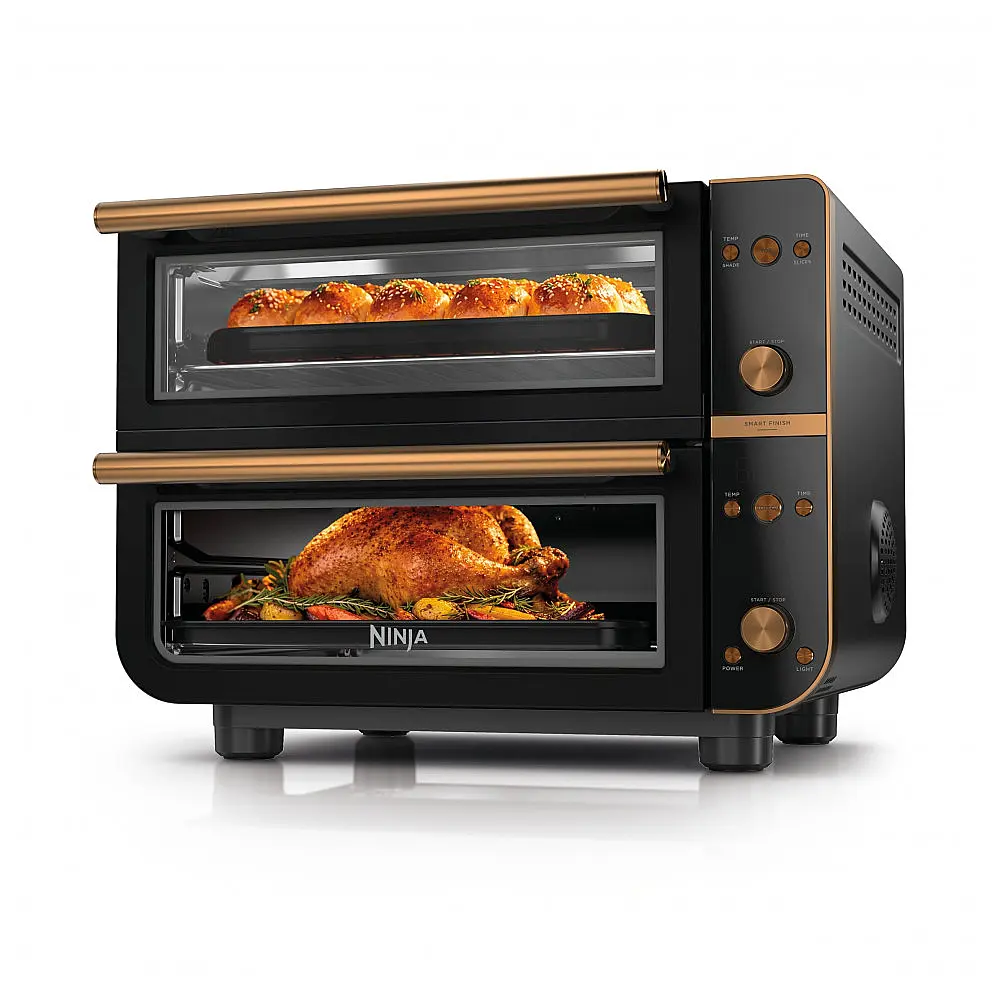 Forno Duplo Ninja Double Oven Pro Smart XL Air Fryer 28 Litros 12 em 1 Preto Onyx
