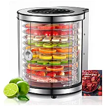 Desidratador Reemix FD-1030 Prata 10 Bandejas Rotativas Aço Inox 850W 240V