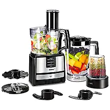 Liquidificador Processador de Alimentos, HILAX, Preto