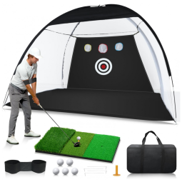 Rede de Golfe para Treino de Tacadas no Quintal - Kit Completo com Tapete, Bolas e Bolsa - Presente Ideal para Golfistas,XINPOINT.