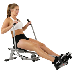 SF RW5639 Aparelho Remador Magnético com Bluetooth para Treino em Casa, SUNNY HEALTH FITNESS, Cinza