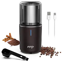 Moedor de Café em Grãos 75g com Controle de Velocidade, 110v, PIPIGO DCG02 PRO, Azul