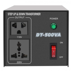 Transformador de Tensão 500W, Converta 220V para 110V ou 110V para 220V, Yinleader, Preto