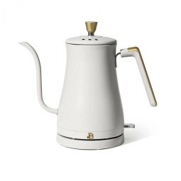 Chaleira elétrica pescoço de ganso Beautiful 1L branca white icing inox 1200W bico antiderramamento , 110V