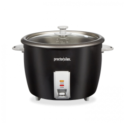 Panela de Arroz Elétrica 2,8 Litros com Cesto á Vapor para Legumes, 1000W, 110v, PROCTOR SILEX 37555, Preto