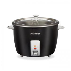 Panela de Arroz Elétrica 2,8 Litros com Cesto á Vapor para Legumes, 1000W, 110v, PROCTOR SILEX 37555, Preto