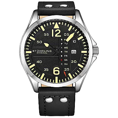 Relogio Masculino Couro Aviador com