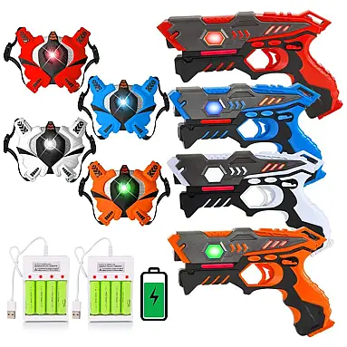 Pistola Infantil com Laser Infravermelho,