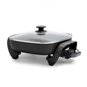 Frigideira Elétrica Quadrada GreenLife 30cm 4,7L, Tampa de Vidro com Saída de Vapor, Revestimento Antiaderente Cerâmico sem Substâncias