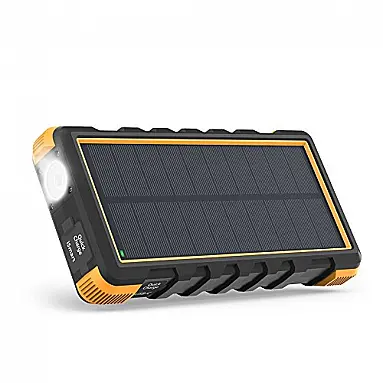 Powerbank Carregador Solar 25000mAh LED