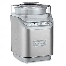Máquina de Sorvete Automática 1,8L em Aço Inoxidável com Tela LCD, 3 Configurações e Livro de Receitas, Cuisinart, Prata