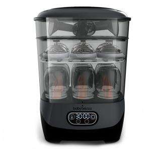 Esterilizador a Vapor e Secador de Mamadeiras Universal com Filtro HEPA, 110V, Baby Brezza, Preto
