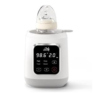 Aquecedor de Mamadeira com Controle Digital, Tamanho Padrão, Pastel, CHEFHANDY 9500D, Verde claro