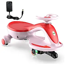 Carro Infantil Elétrico 2 em 1 1 Assento com Sons, ANPABO, Rosa