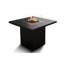 Aquecedor Externo a Gás GLP Estilo Mesa e Fogueira, Ideal para Pátios Comerciais, Planika, Preto Moderno