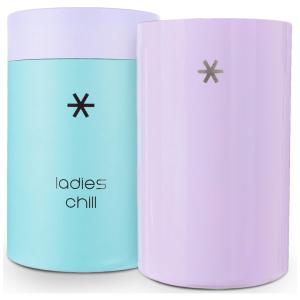 Porta Garrafa Térmico para Vinho em Aço Inoxidável com Isolamento a Vácuo, Cor Roxo, LADIES CHILL, Violeta